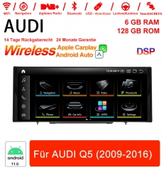 Qualcomm Snapdragon 665 8 Core Android 12.0 4G Autoradio/ Multimédia pour AUDI Q5 2009-2016 CarPlay intégré/Android Auto