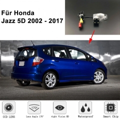 170 degree HD CCD Night Vision Waterproof Rear View Camera For Honda Jazz 5D 2002 - 2017