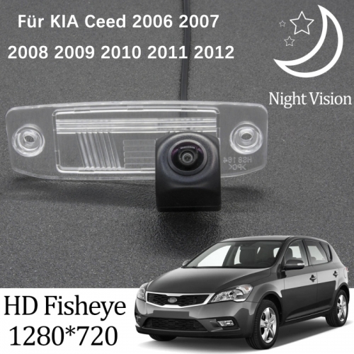 HD 1280*720 Fisheye IP68 étanche Caméra de recul pour Kia Ceed 2006-2012