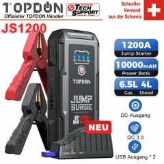TOPDON JS1200 Car Jump Starter Car Battery Booster Charger