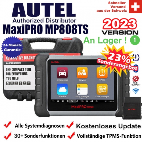 Autel MaxiPRO MP808TS Full TPMS / RKDS Bluetooth OBD2 Tous les systèmes et 30 fonctions spéciales Outil de diagnostic/ TPMS Scanner de voiture