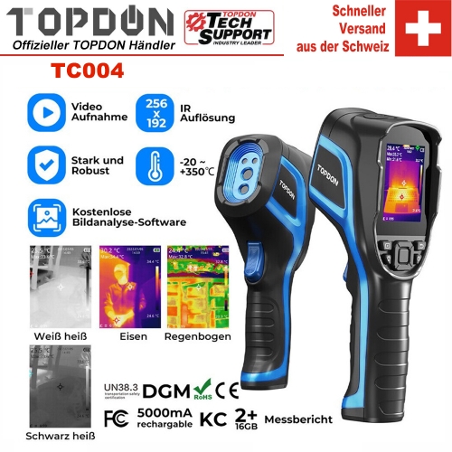TOPDON TC004 caméra d'imagerie thermique imageur thermique portable outil de mesure de température thermomètre caméra infrarouge de la faune