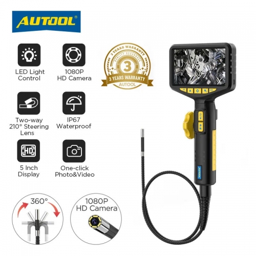 AUTOOL SVB305 1080 HD Automotive Industrie Endoscope avec lumière autofocus Endoscope caméra d'inspection Objectif pour IMG & vidéo