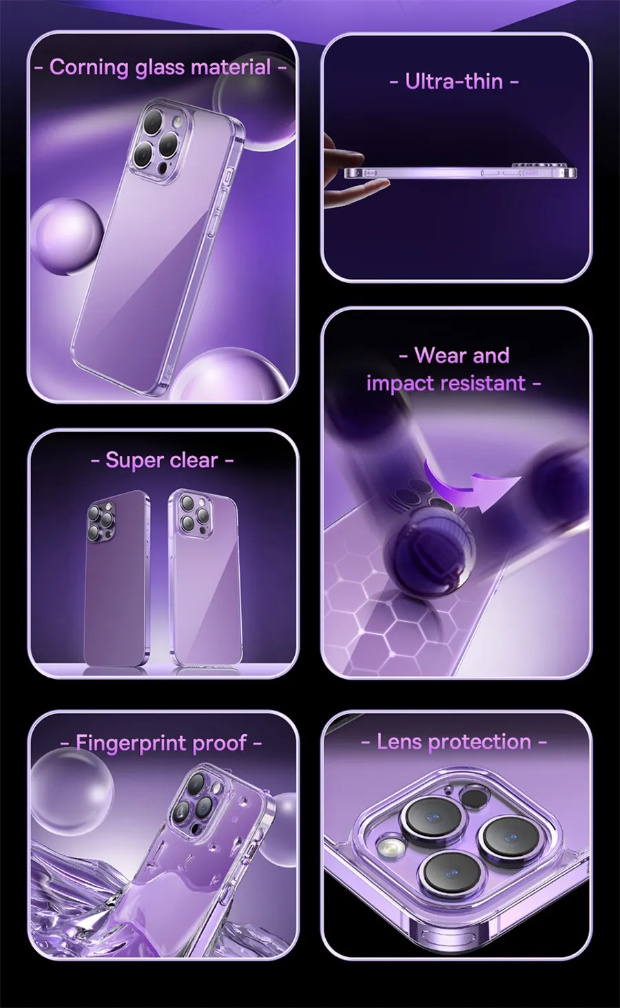 Baseus Corning Glas Handy h&uuml;lle