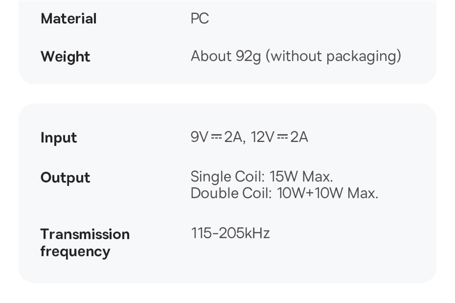 Baseus 20W Dual Wireless Chargers Fast Qi