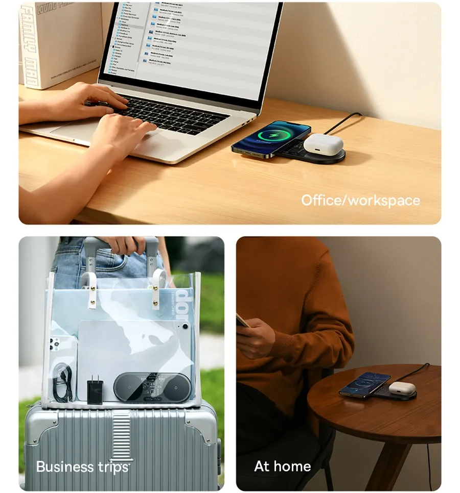 Baseus 20W Dual Drahtlose Ladeger&auml;te Schnelle Qi