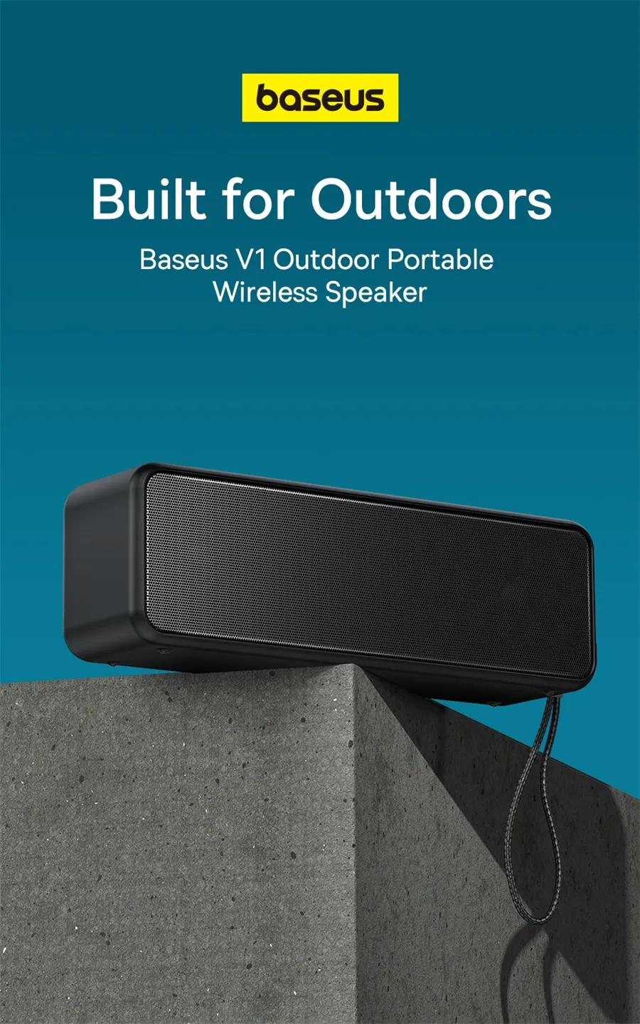 Baseus Bluetooth Lautsprecher Outdoor IPX6 