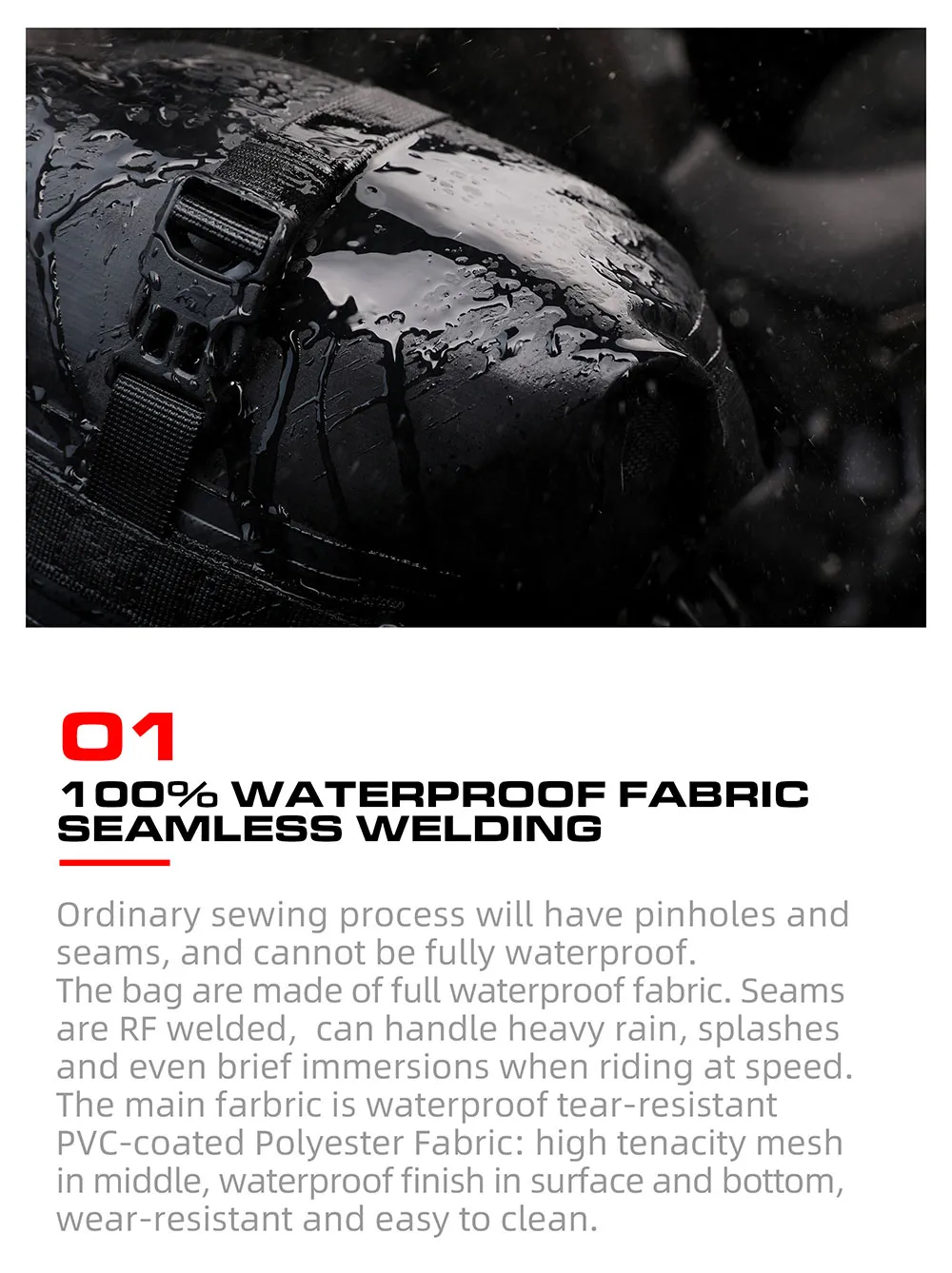  Rhinowalk Motorrad-Sto&szlig;stangentasche