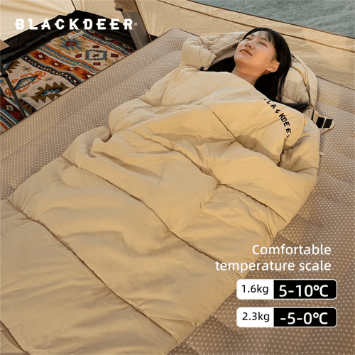 BLACKDEER Outdoor Travel Waterless Cotton Sleeping Bag Emergency Adult Autumn Dirty Warm Adult Camping Single Quilt Portable