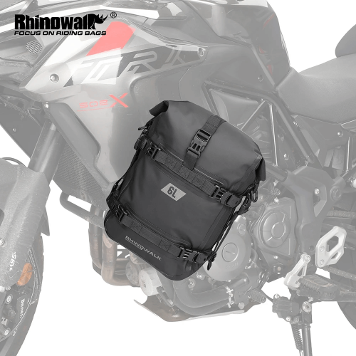 Rhinowalk Motorcycle Bumper Bag Waterproof 6L Frame Crash Bars Bumper Repair Tool Placement Pack Engine Tank Saddlebag Luggage Bag