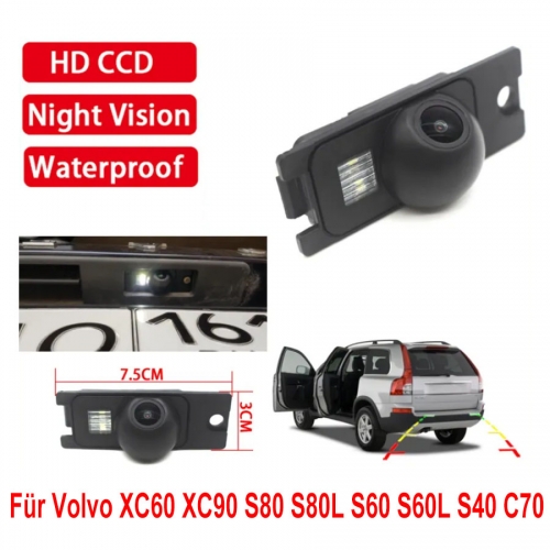 Caméra de recul HD 1280*720 pour Volvo xc60 xc90 s80 s80l s60 s60l s40 c70