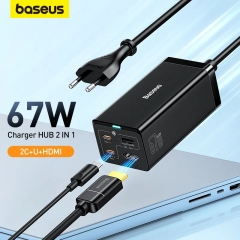 Baseus 67w gan5 usb c ladegerät hub schnell aufladen für iphone 14 13 typ c hub 4k 30hz hdmi usb4 adapter für schalter dampfdeck dock