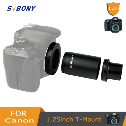 SvBony 1.25 pouces adaptateur de tube d'extension télescope d'astronomie CA1 M42 filetage T-mount + adaptateur de bague T2 pour télescope / caméra F91