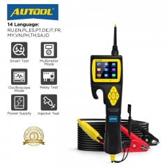 AUTOOL BT280 Testeur de circuit électrique de voiture avec injecteur de carburant Testeur de sonde de puissance de voiture Scanner