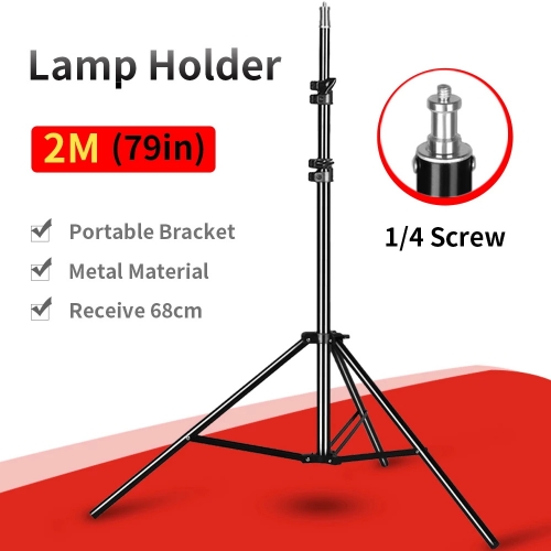 Photography Photo Studio Aluminum Alloy Lamp Light Stand 1/4 Screw Lightweight Tripod for Godox Softbox Video Flash