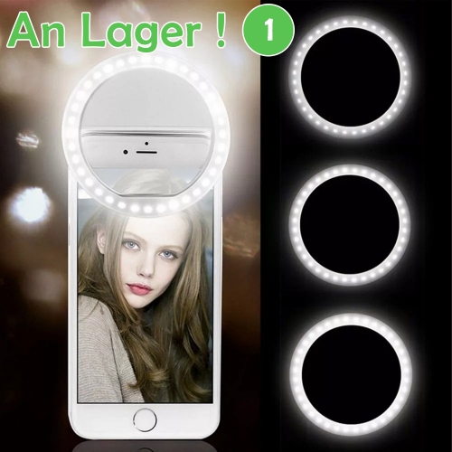 Lumière annulaire à LED Selfie Charge USB pour iPhone Samsung Xiaomi