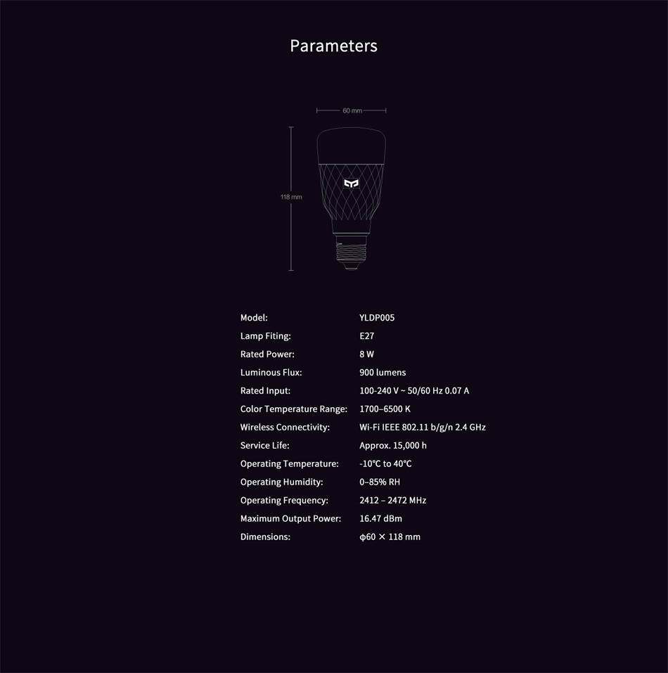 YEELIGHT Smart Led-Lampe W3