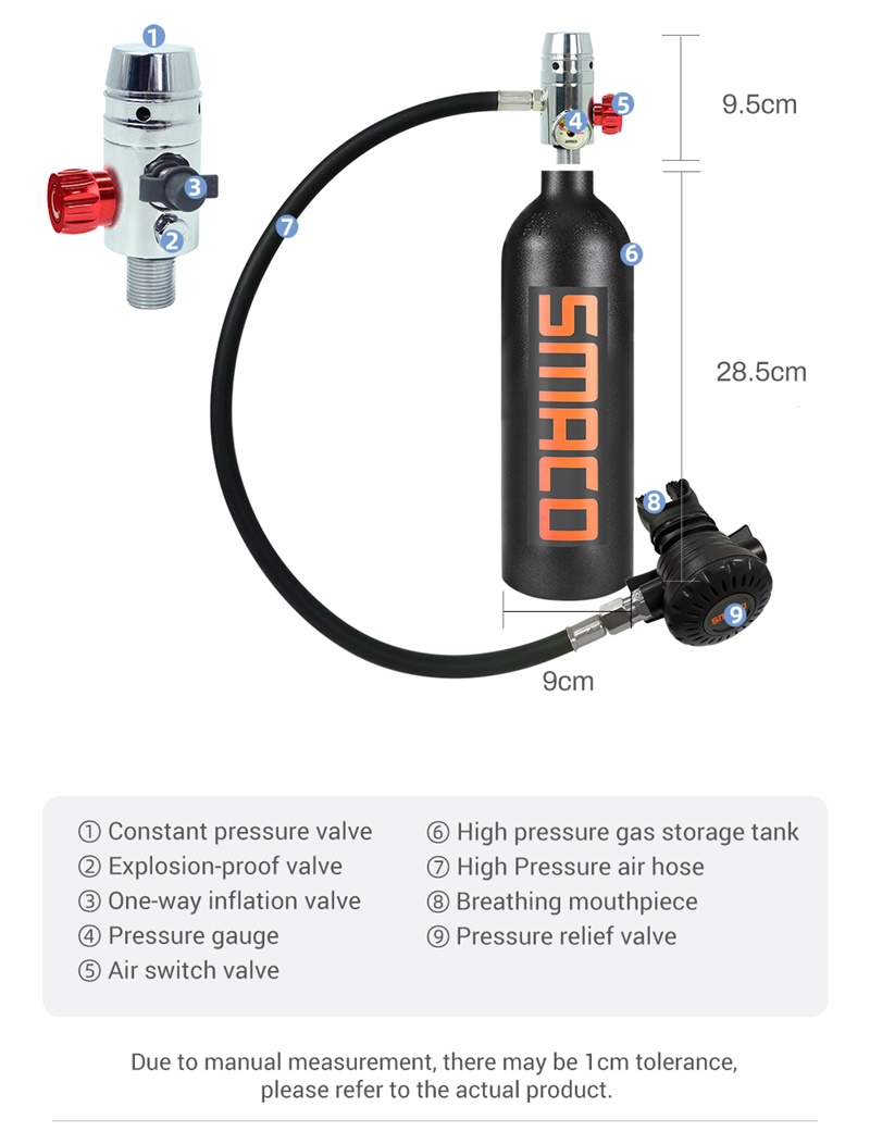 Smaco S400 Scuba Tauchen Ausrüstung