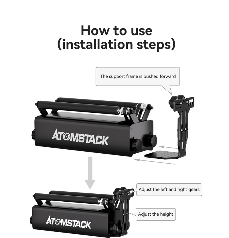 ATOMSTACK R3 PRO Laser-Rotationswalze