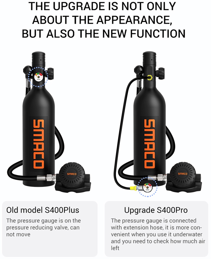 SMACO S400Pro Scuba Diving Tank Equipment