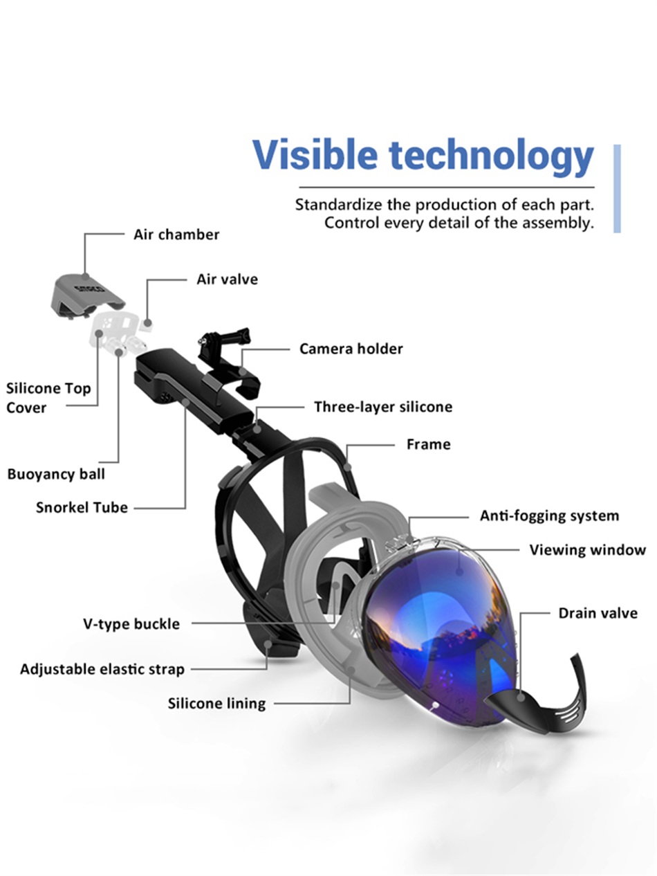 SMACO Scuba Tauchen Maske 