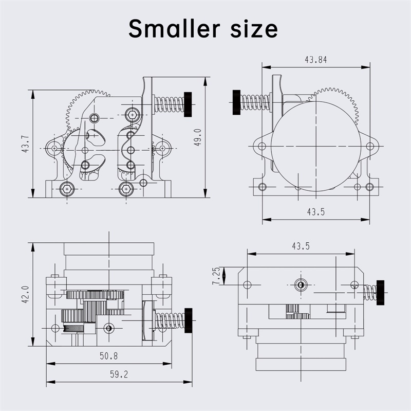 Accessoires pour imprimante 3d Twotrees Extrudeuse HGX-LITE