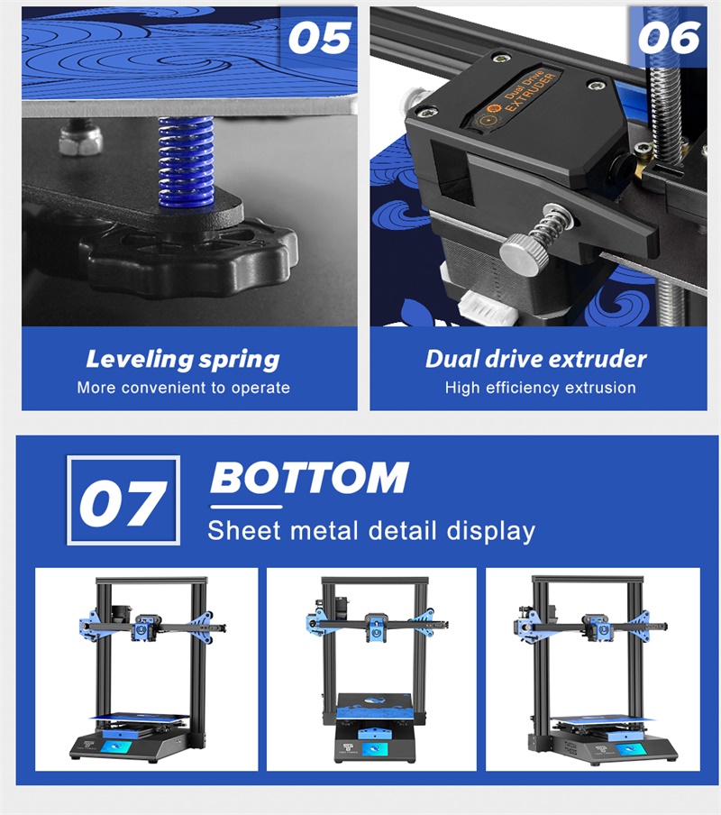 Kit d'imprimante 3D Twotrees Blu-3 V2 I3