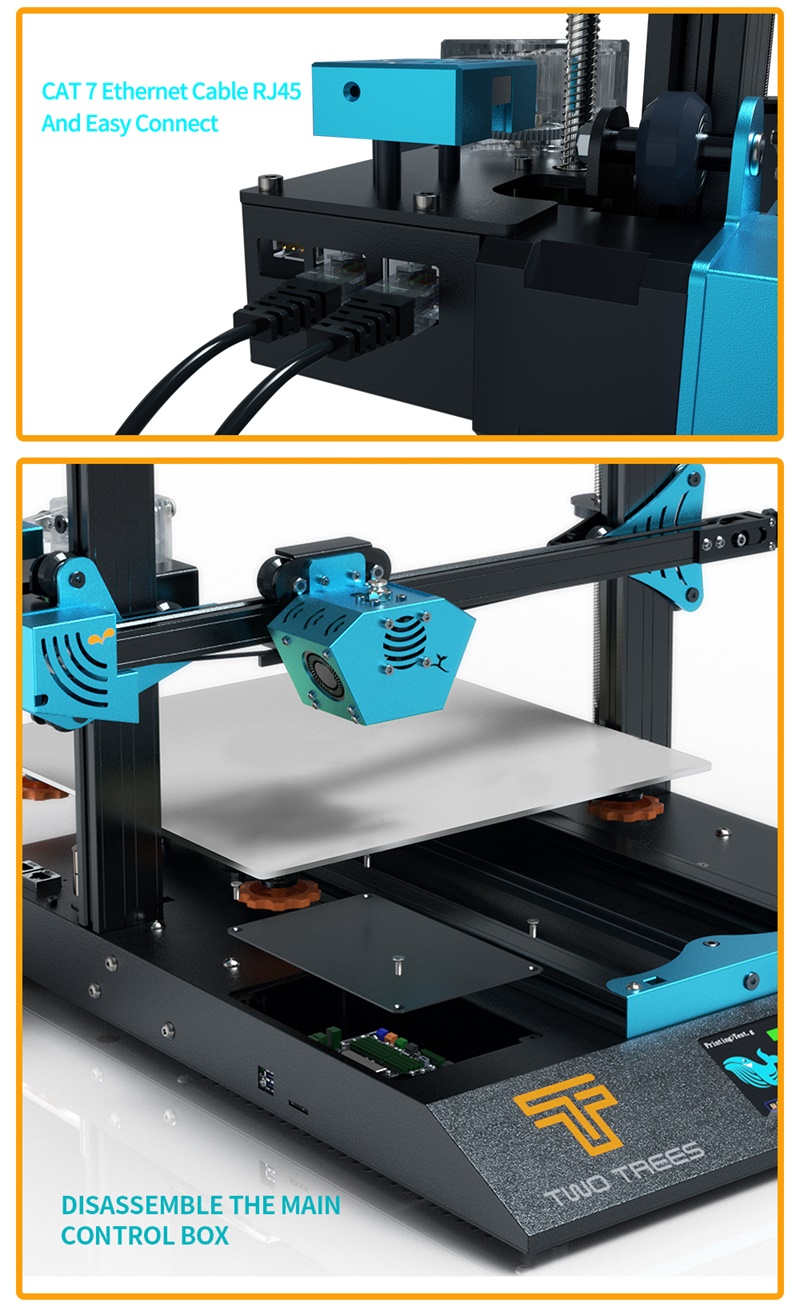 Kit d'imprimante 3D Twotrees Blu-5 Bluer Plus