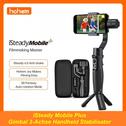 Hohem iSteady Mobile Plus Gimbal Stabilisateur portatif 3 axes pour Smartphone Android et iPhone