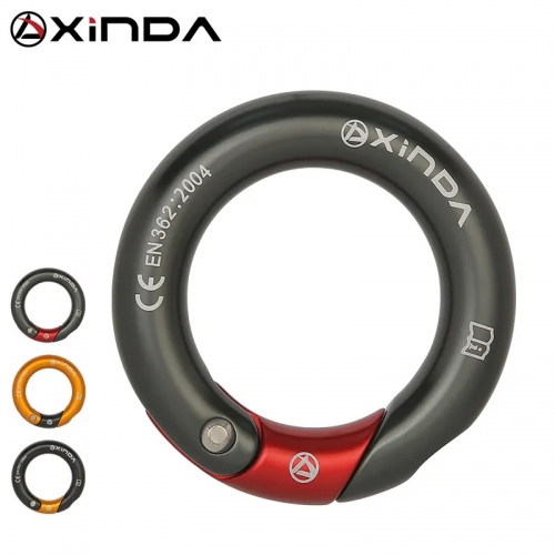 XINDA outdoor klettern 23KN Öffnende Ring 7075 aluminium multi directional gated ring