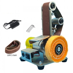 110V-220V Multifunctional Desktop Vertical Miniature Mini Electric Belt Machine DIY Polishing Machine Fixed Angle Grinder