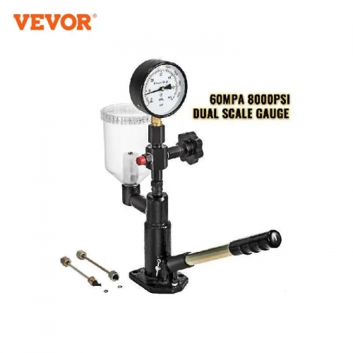 Testeur d'injecteur de carburant Diesel VEVOR avec manomètre à double échelle testeur de pression à rampe commune