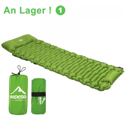 Widesea Camping Press Type Inflatable Mattress Outdoor Mat Ultralight Beach Picnic Air Mat Folding Tent Travel Pillow