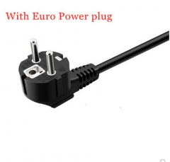 With Euro Power plug