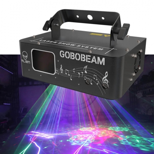 Scanner de ligne de faisceau Laser DMX rvb 500mw, projecteur 2 en 1, effet d'éclairage de scène DJ Disco pour fête de vacances, Bar de mariage
