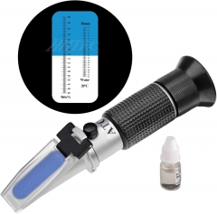 HHTEC Beekeeper Refractometer Honey 58-90% Brix 10-32% Water Moist Hand Refractometer for Honey Vegetable Oils 5x Improved Accuracy