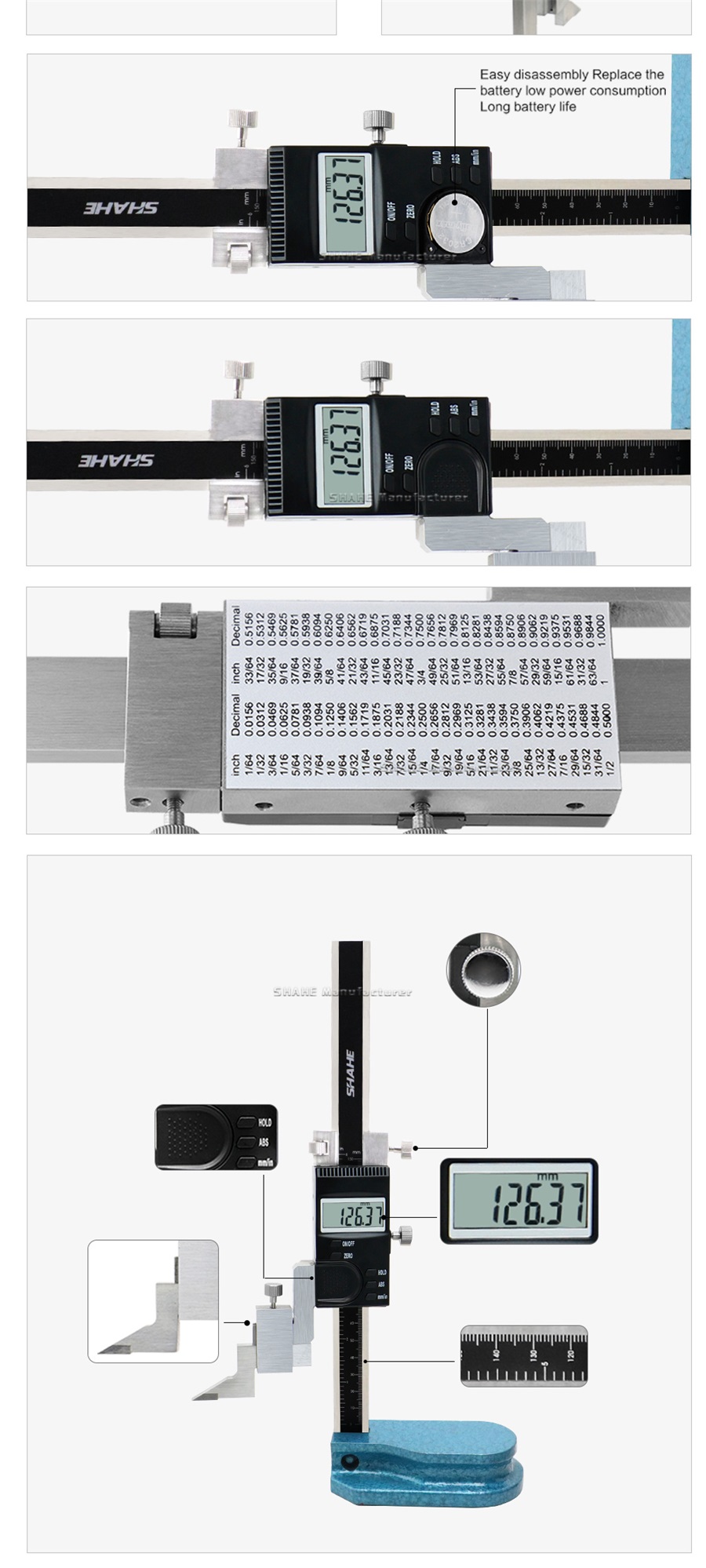 Shahe elektronischer höhen messer 