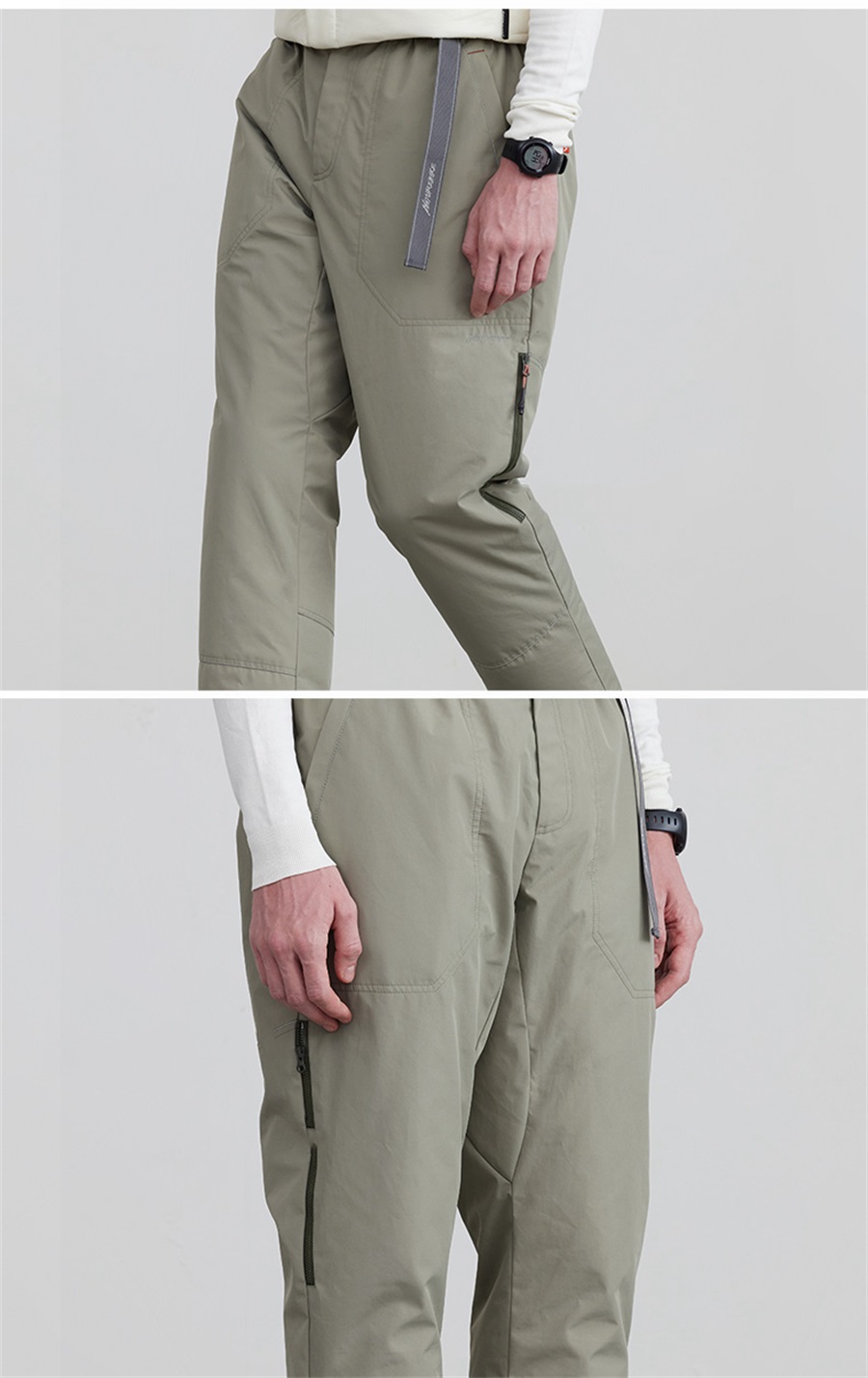 Randonnée nature Pantalon en duvet d'oie pour hommes