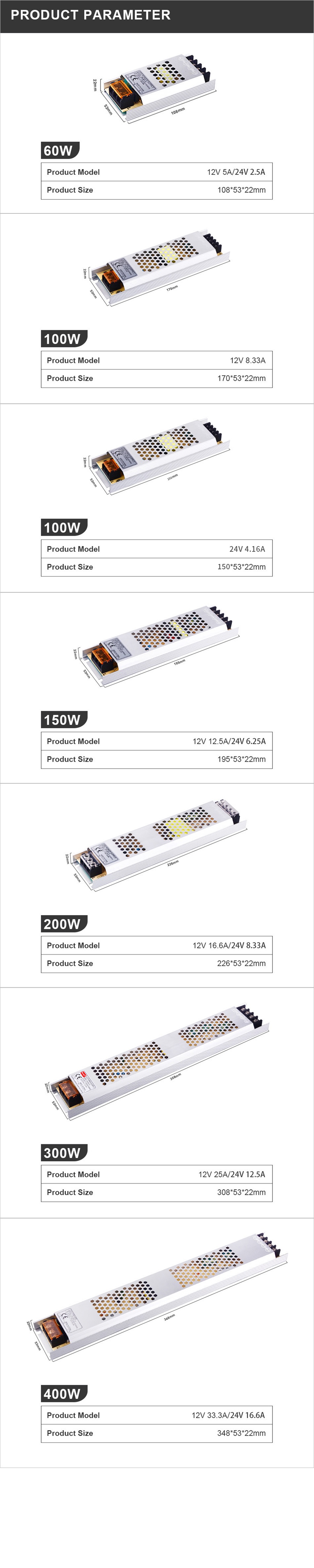 LED Netzteil Beleuchtung Transformatoren 