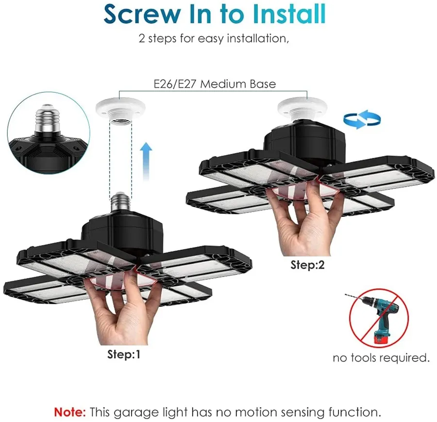 Faltbare Multi Panel Decke Beleuchtung