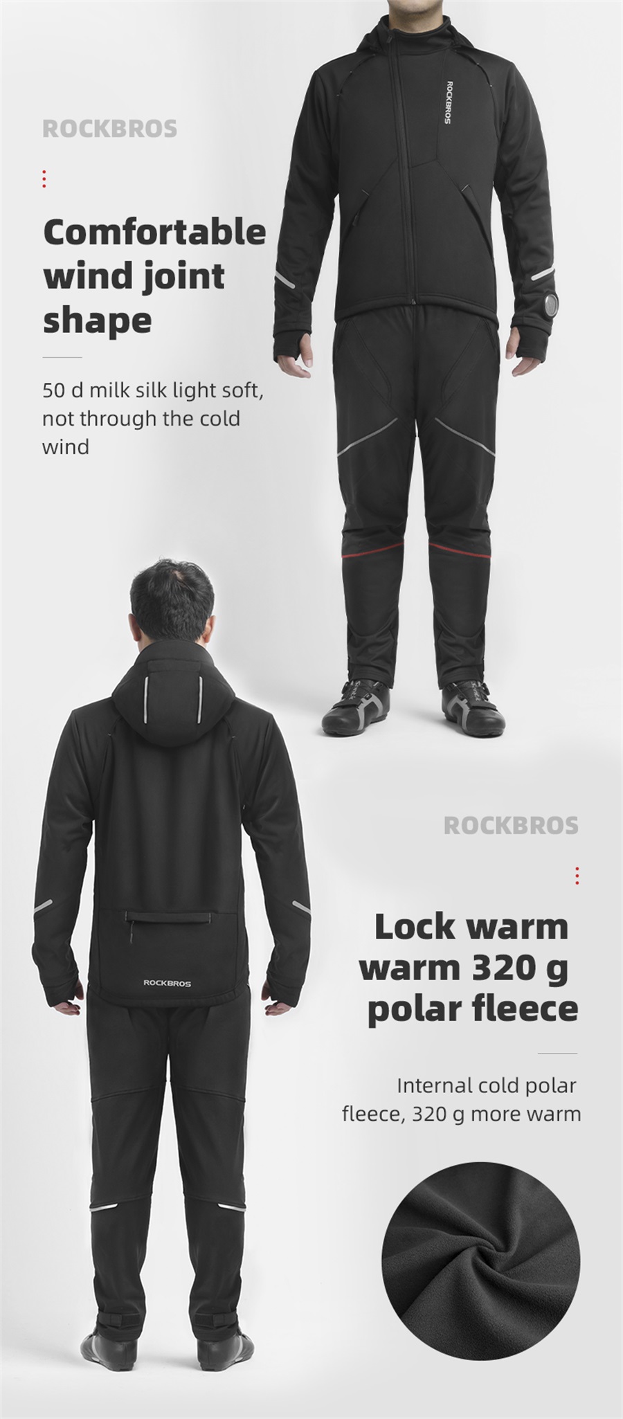 ROCKBROS Fahrrad Jacke Winddicht Sportswear