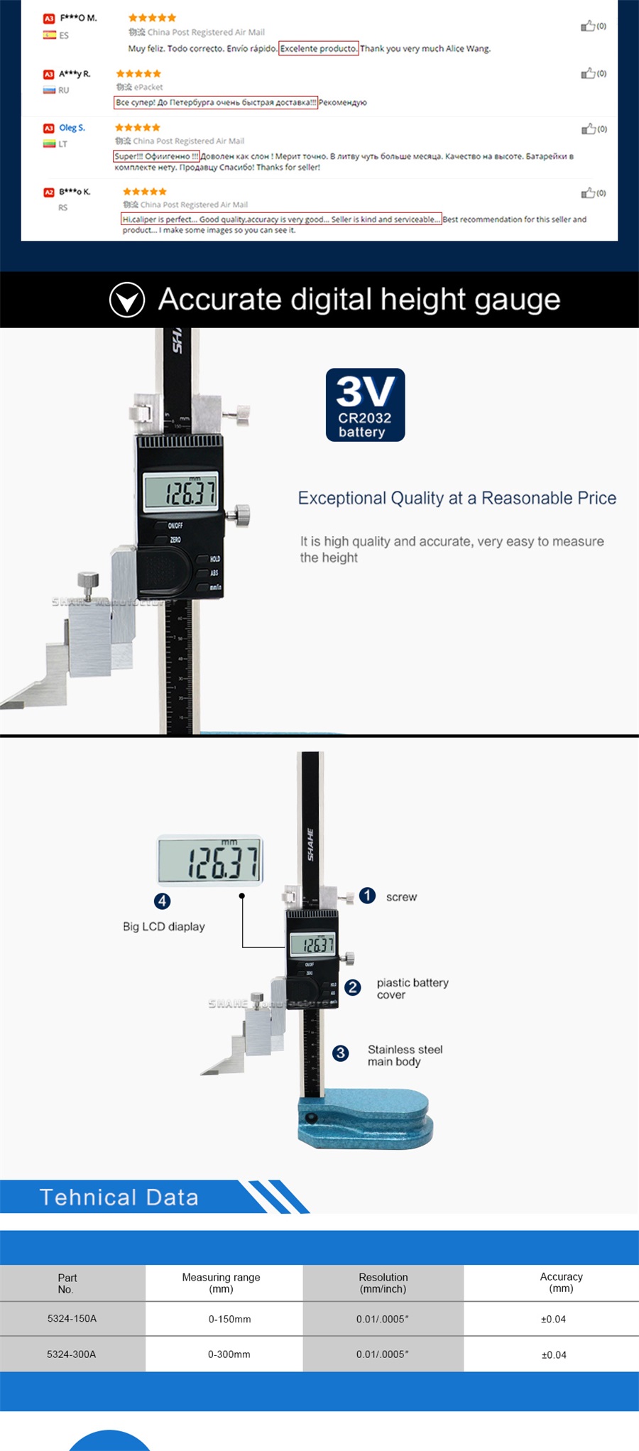 Shahe electronic altimeter