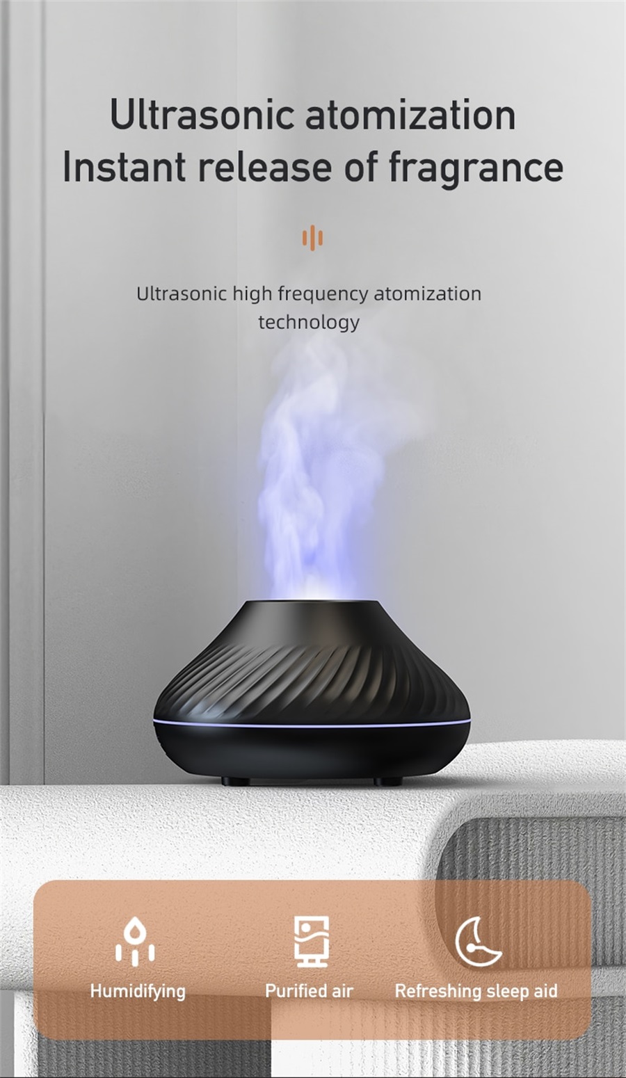 Flames aroma therapy humidifier