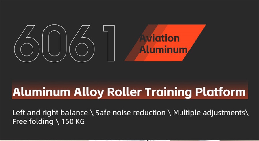 Plateforme d'entraînement pour rouleaux en alliage d'aluminium