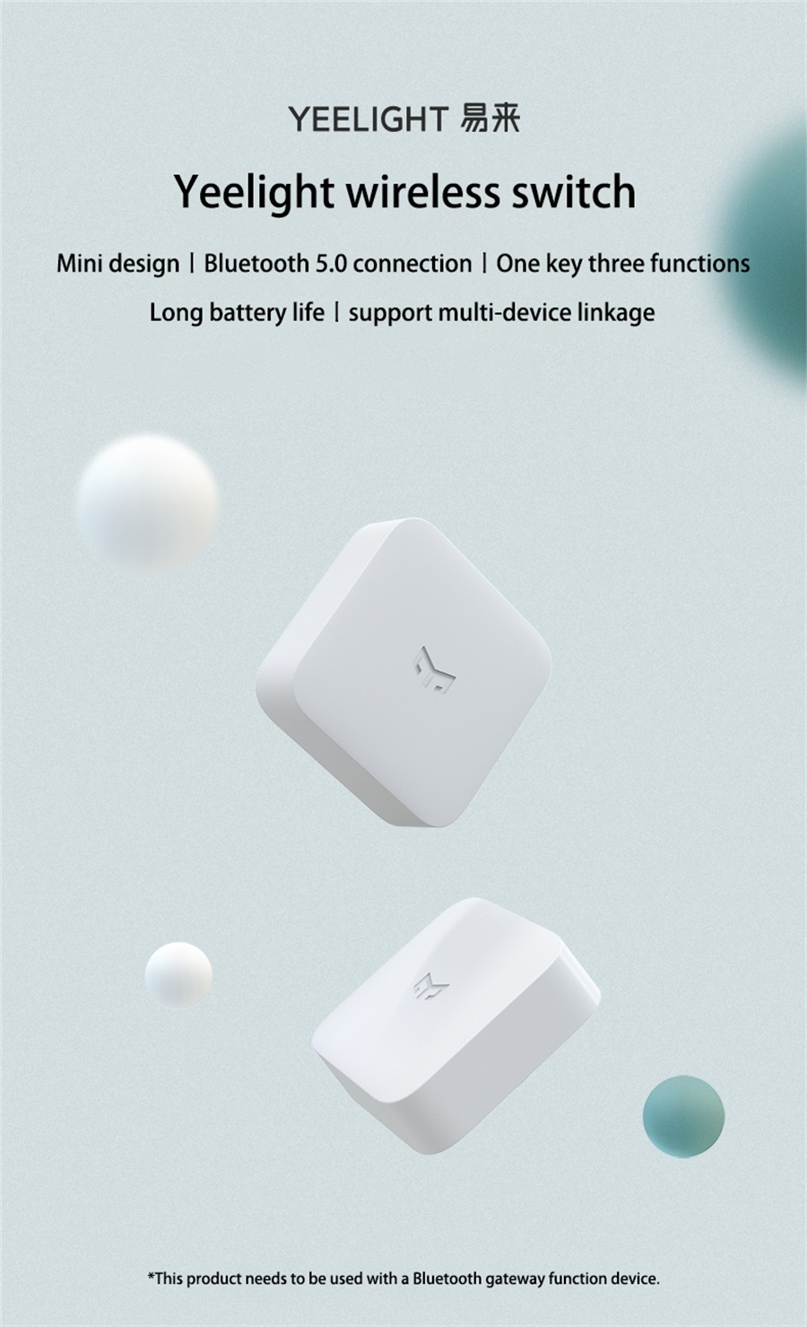 Yeelight Smart Bluetooth Fernbedienung Schalter