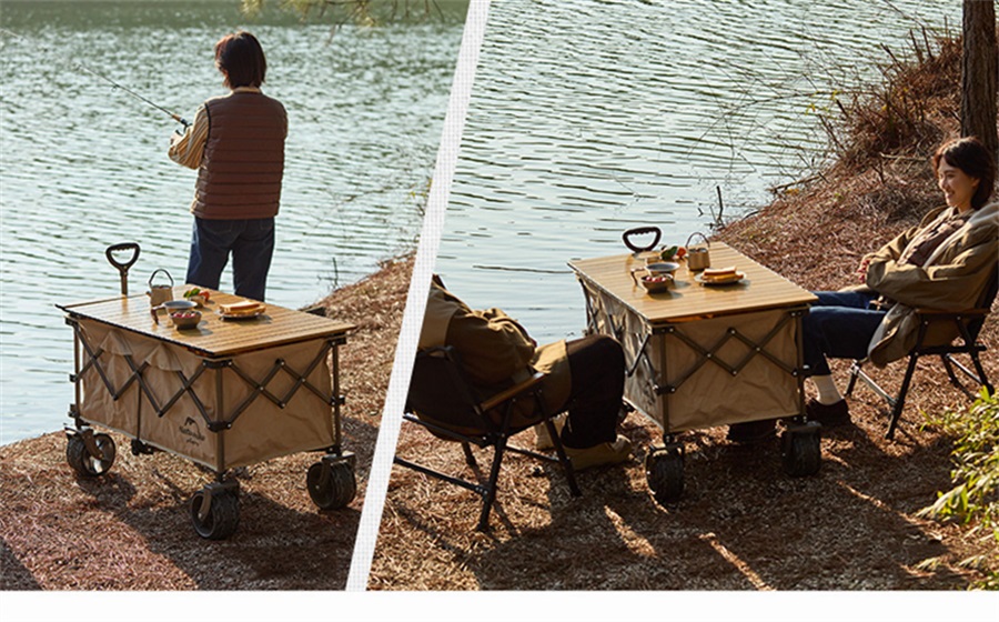 Nature hike multifunctional picnic trolley