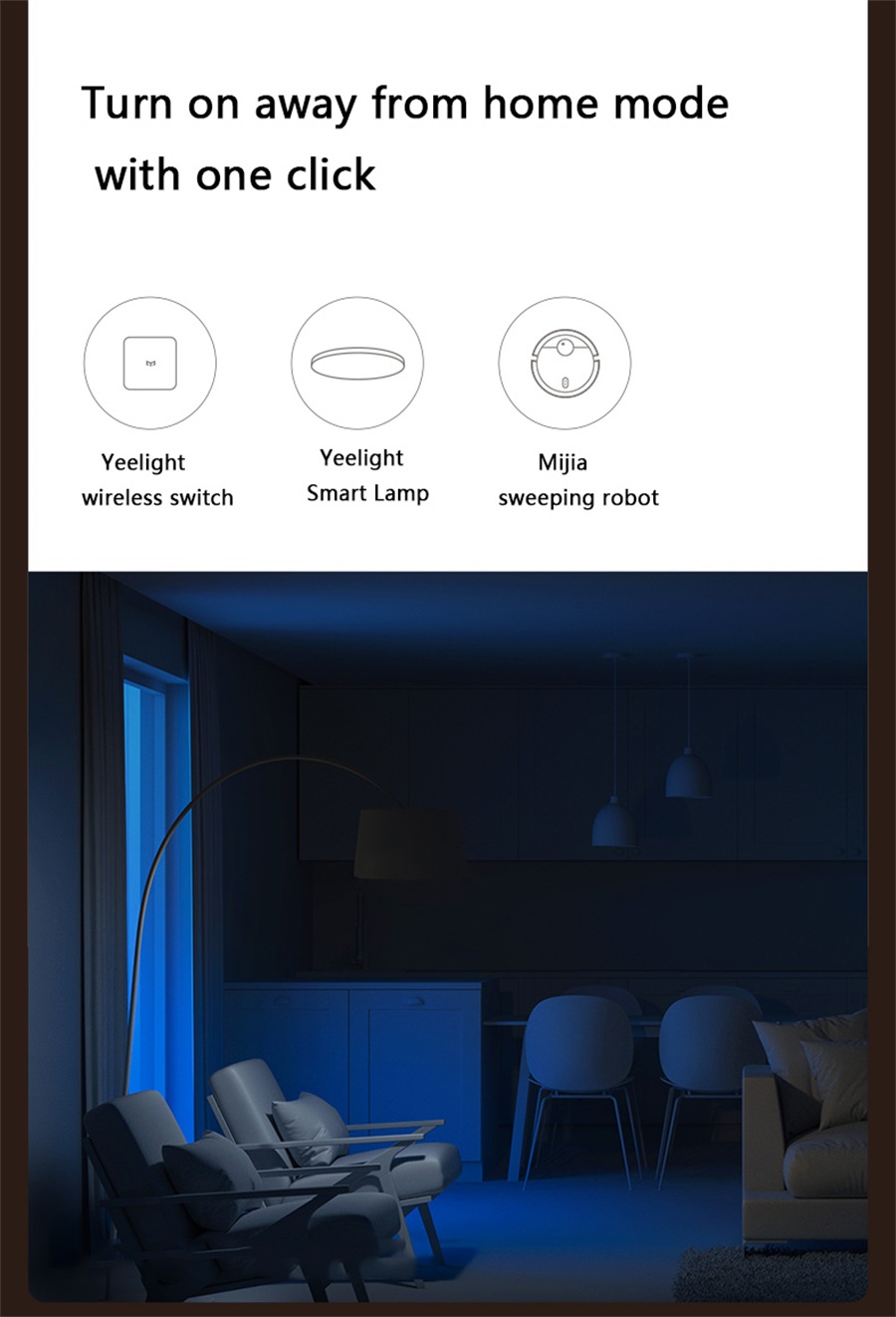 Commutateur de télécommande Bluetooth intelligent Yeelight