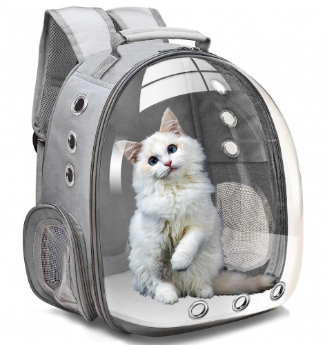 Cat Pet Carrier Backpack Transparent Capsule Bubble Pet Backpack Small Animal Puppy Kitty Bird Breathable Carrier for Travel