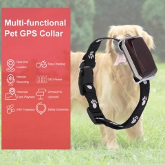 Waterproof IP67 Mini Pets GPS AGPS LBS Wifi Tracker Real-time Tracking Collar Dog Cat Find Device Bell Rings Tracking Locator