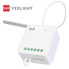 Yeelight Module de contrôle intelligent double, contrôleur de relais sans fil bidirectionnel, commutateur intelligent, fonctionne pour l'application x